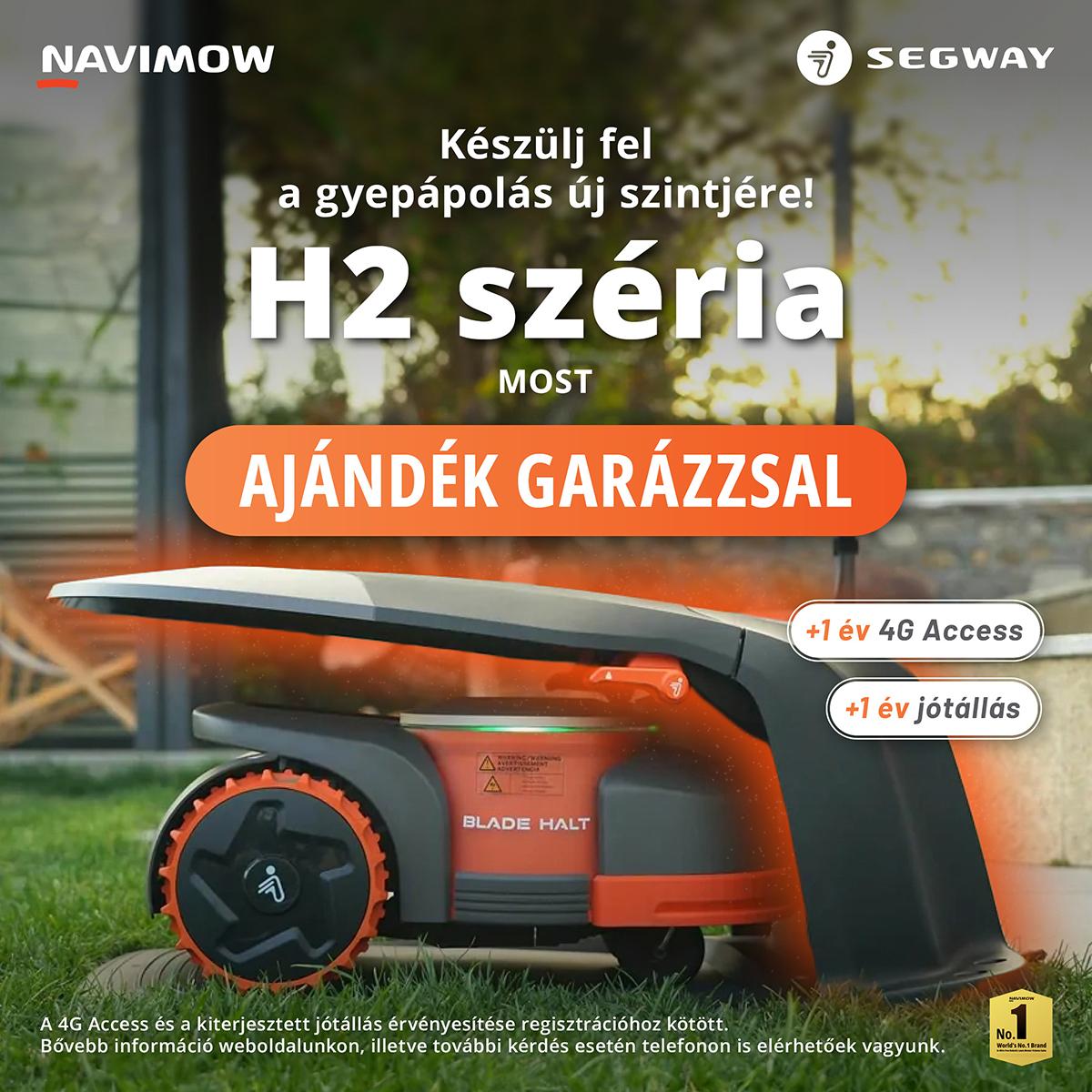 Most még többet kap a Segway Navimow H2 robotfűnyíró mellé! Előnézeti kép